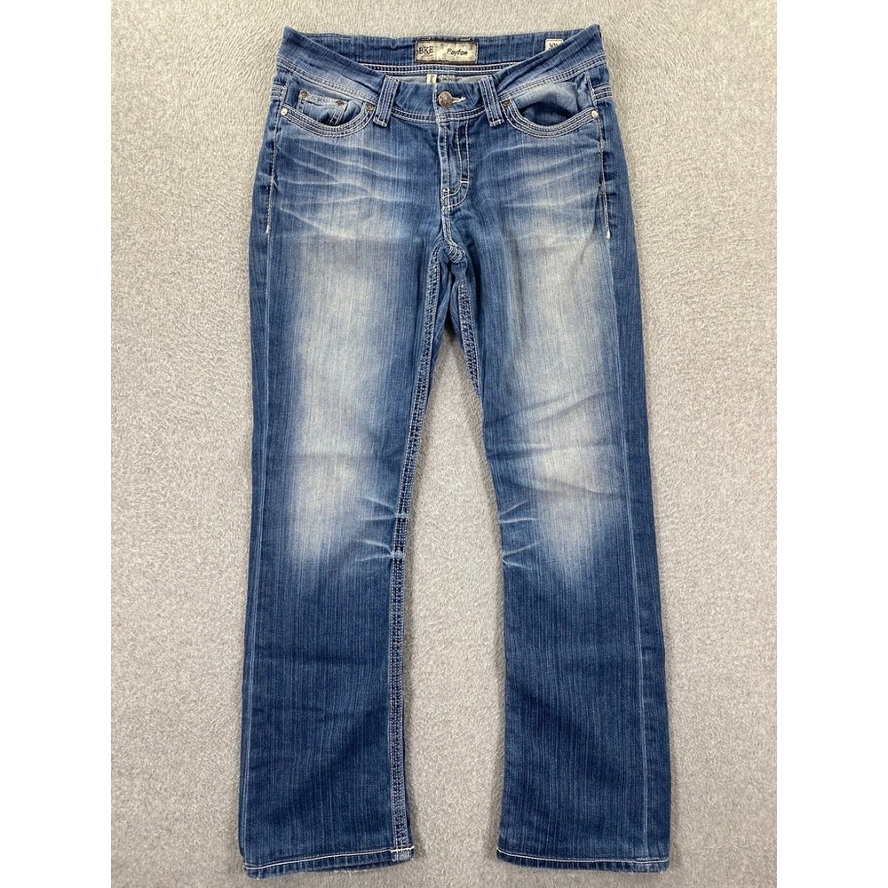 BKE Payton Jeans Womens 30L Blue Medium Wash Low Rise Bootcut Stretch Denim